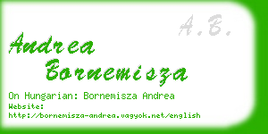 andrea bornemisza business card